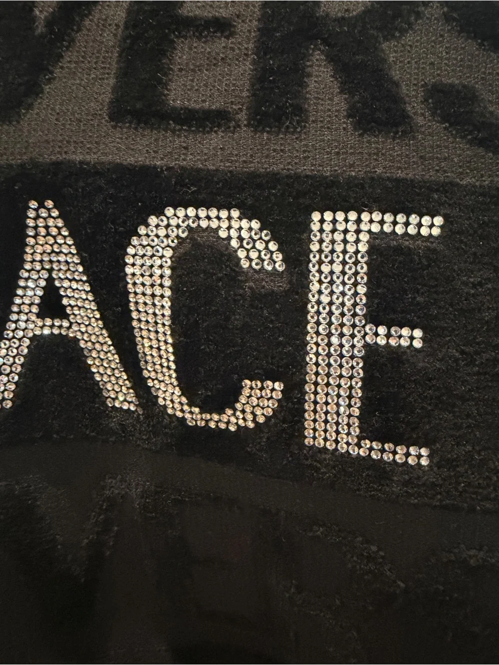 Versace Black and Gold Baroque Logo Robe
